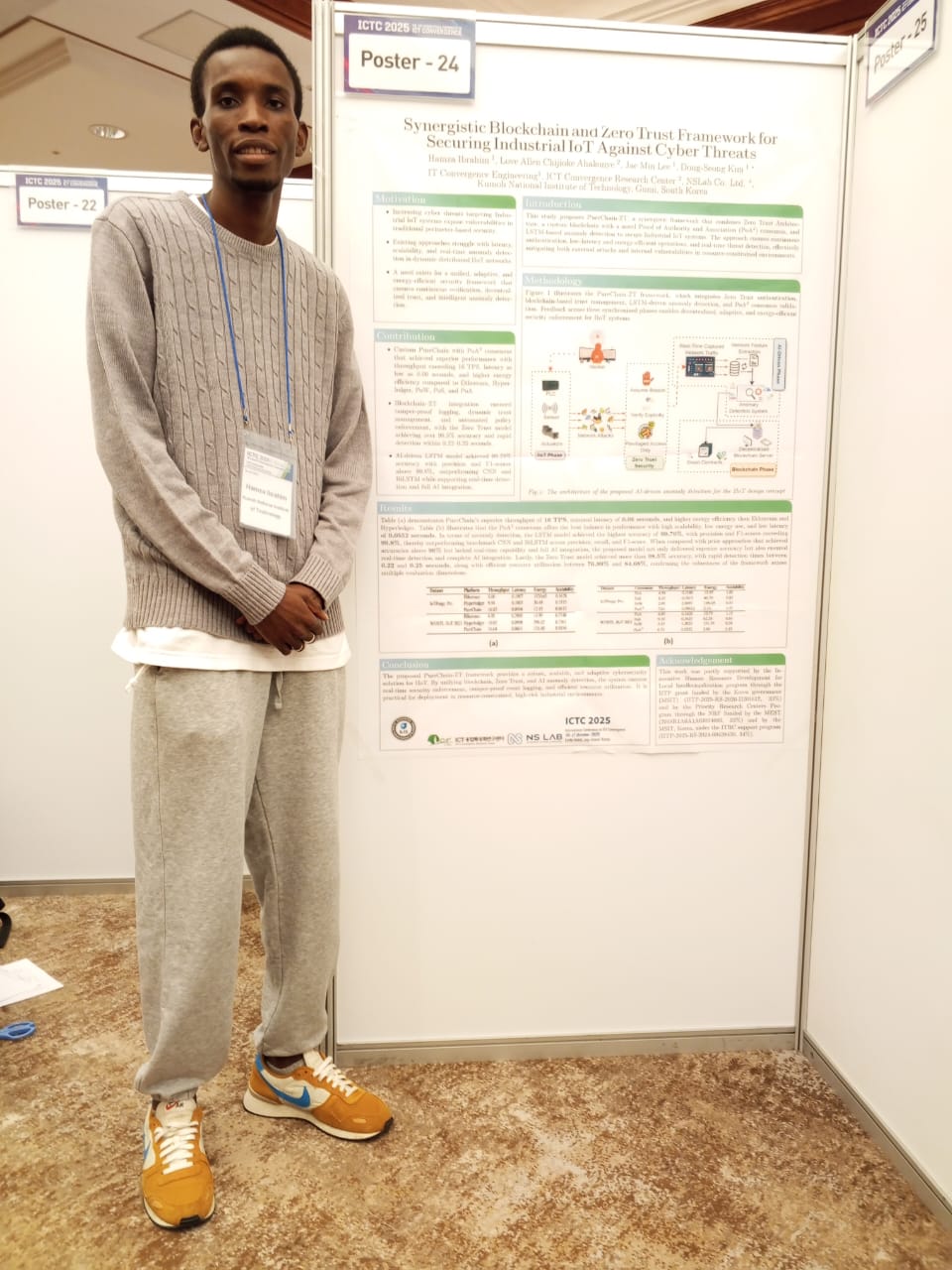 ICTC 2025 photo 1 for Synergistic blockchain and zero trust framework for securing industrial iot against cyber threats